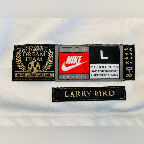 Larry Bird Autograph Nike Team USA Commemorative Jersey - Picture 5 of 6